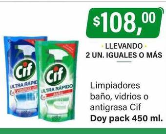 Supermercados Damesco Limpiadores baño, vidrios o antigrasa cif oferta