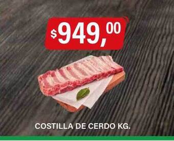 Supermercados Damesco Costilla de cerdo oferta