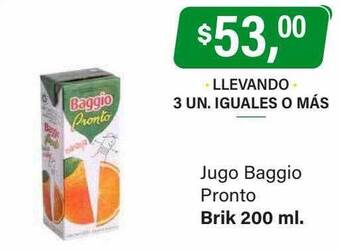 Supermercados Damesco Jugo baggio pronto oferta