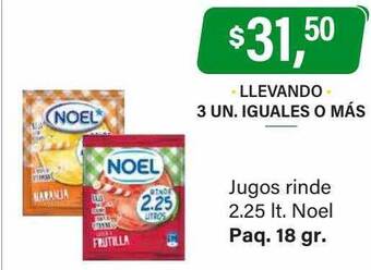 Supermercados Damesco Jugos rinde noel oferta