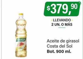 Supermercados Damesco Aceite de girasol costa del sol oferta