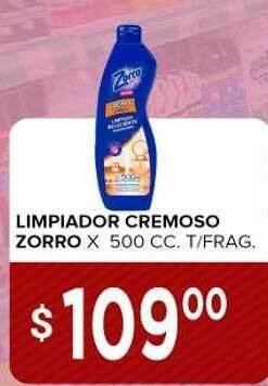 Supermercados Mayor Limpiador cremoso zorro x 500 cc oferta