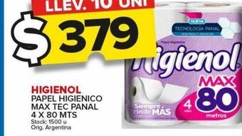 Carrefour Papel higiénico higienol oferta