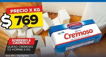 Carrefour Quesos sobrero y cagnold oferta