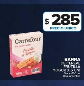 Carrefour Barra de cereal oferta