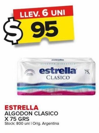 Carrefour Algodón estrella oferta