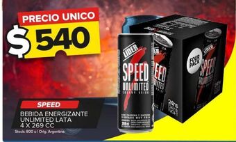 Carrefour Bebidas speed oferta