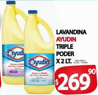 Supermercados Mariano Max Lavandina ayudin triple poder oferta