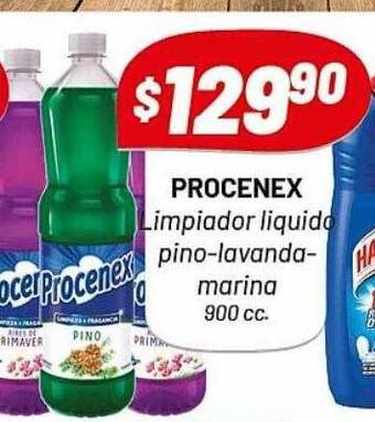 Almacor Procenex limpiador liquido pino-lavanda-marina 900 cc oferta