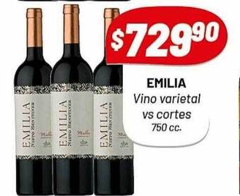 Almacor Emilia vino varietal vs cortes 750 cc oferta