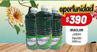 Almacor Iraclor jabón liquido 3000cc oferta
