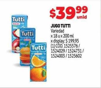 Makro Jugo tutti oferta