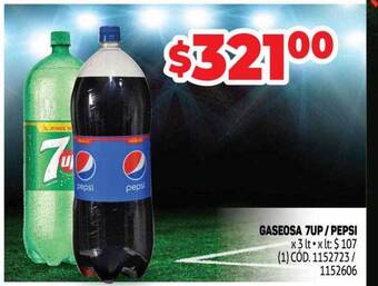 Makro Gaseosa 7up pepsi oferta