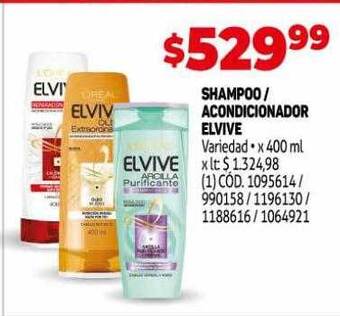 Makro Shampoo acondicionador elvive oferta