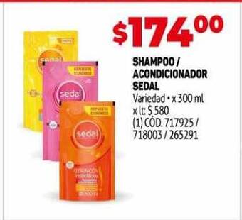 Makro Shampoo acondicionador sedal oferta