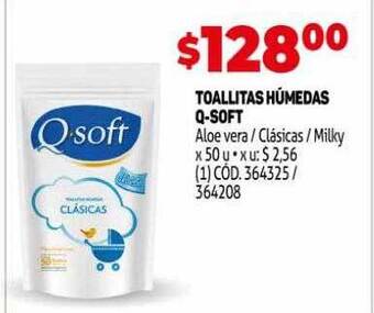 Makro Toallitas húmedas q-soft oferta