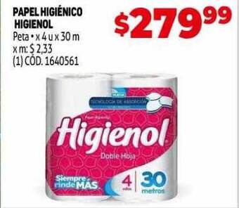 Makro Papel higiênico higienol oferta