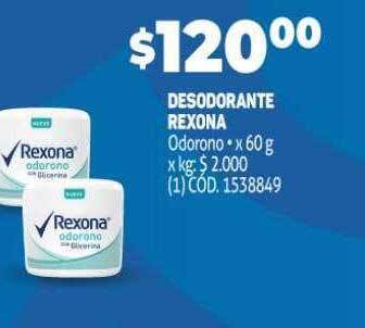 Makro Desodorante rexona oferta