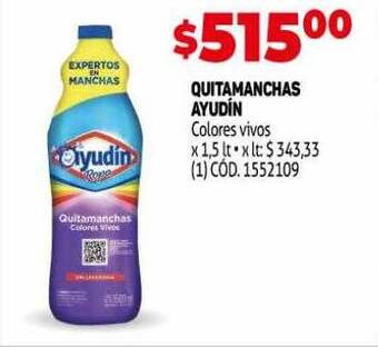 Makro Quitamanchas ayudín oferta