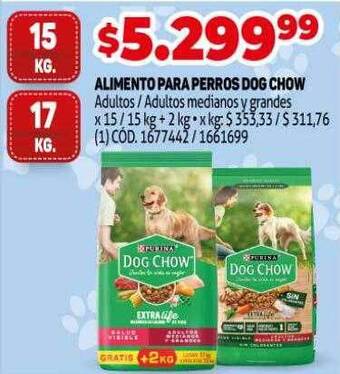 Makro Alimento para perros dog chow oferta