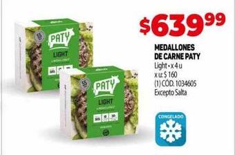 Makro Medallones de carne paty oferta