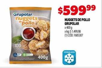 Makro Nuggets de pollo grupolar oferta