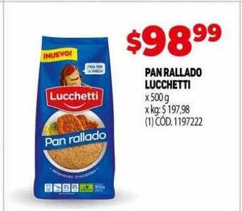 Makro Pan rallado lucchetti oferta