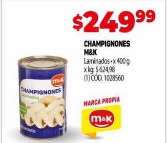Makro Champignones m&k oferta