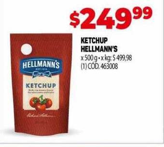 Makro Ketchup hellmann's oferta