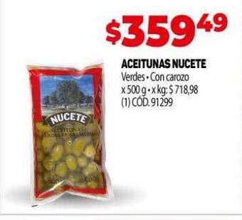 Makro Aceitunas nucete oferta