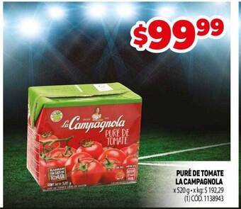 Makro Puré de tomate la campagnola oferta