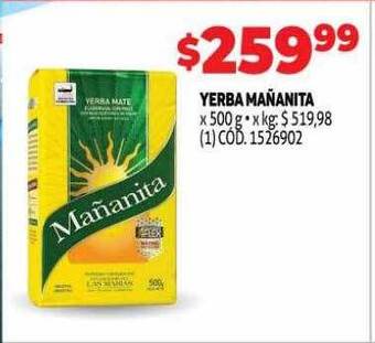 Makro Yerba mañanita oferta