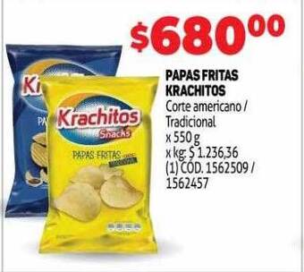 Makro Papas fritas krachitos oferta