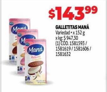 Makro Galletitas maná oferta