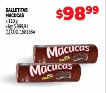 Makro Galletitas macucas oferta