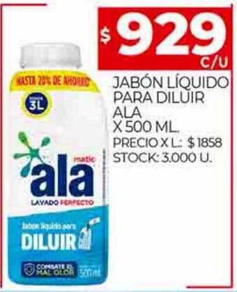 Supermercados DIA Jabón líquido para diluir ala oferta