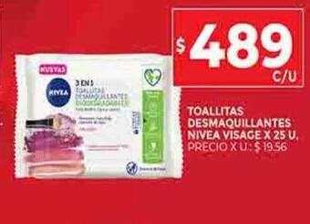 Supermercados DIA Toallitas desmaquillantes nivea visage oferta