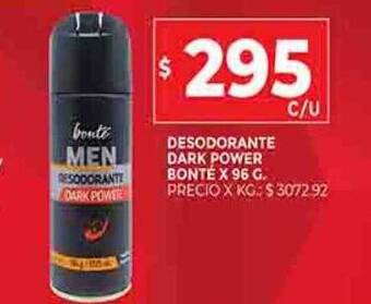 Supermercados DIA Desodorante dark power bonté oferta