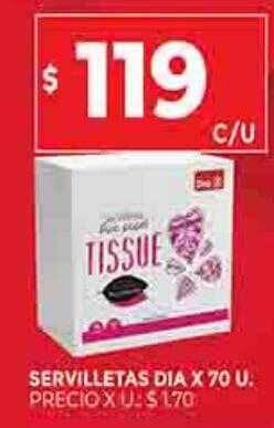 Supermercados DIA Servilletas dia oferta