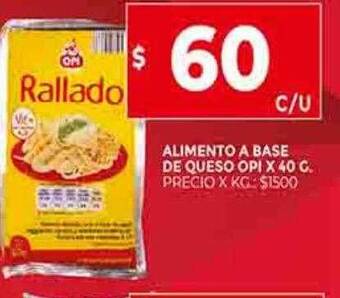 Supermercados DIA Alimento a base de queso opi oferta