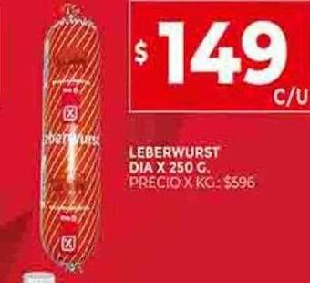 Supermercados DIA Leberwurst dia oferta
