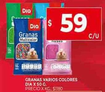 Supermercados DIA Granas varios colores dia oferta