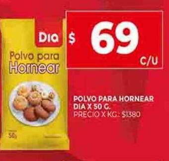 Supermercados DIA Polvo para hornear dia oferta
