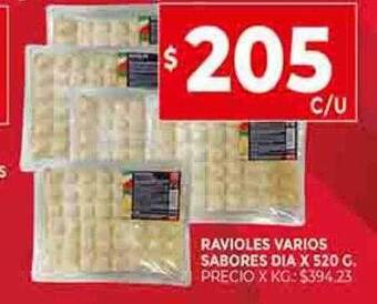 Supermercados DIA Ravioles varios sabores dia oferta