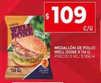 Supermercados DIA Medallón de pollo well done oferta