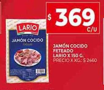 Supermercados DIA Jamón cocido feteado lario oferta