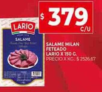 Supermercados DIA Salame milan feteado lario oferta