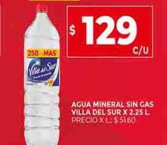 Supermercados DIA Agua mineral sin gas villa del sur oferta