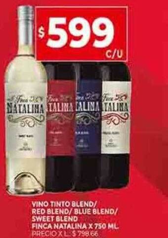 Supermercados DIA Vino tinto blend red blend blue blend sweet blend finca natalina oferta