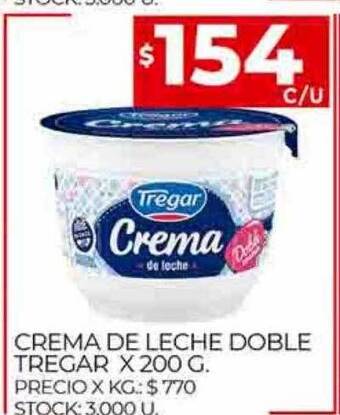 Supermercados DIA Crema de leche doble tregar oferta